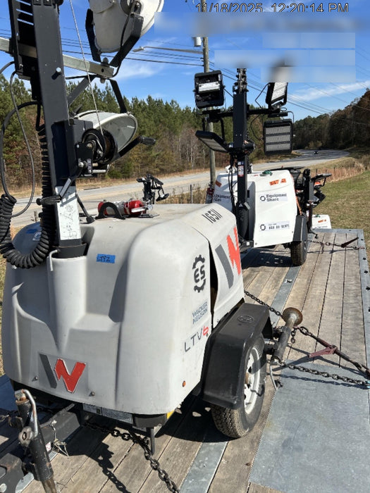 2018 Wacker Neuson LTV6L-MH Wacker Neuson LTV6L Mobile Light Tower w/Fuel Level Sensor Installed