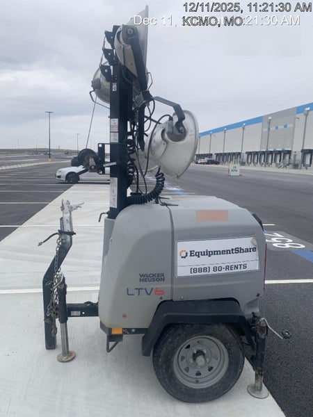 2019 Wacker Neuson LTV6L-MH Wacker Neuson LTV6L Mobile Light Tower w/Fuel Level Sensor Installed