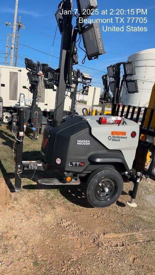 2024 Wacker Neuson LTT4 Diesel, Kohler KDW702, Deep Sea Controller, Auto Start, LED 320W, Bypass Outlet, T3