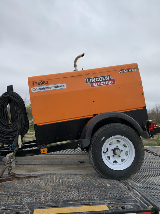 2021 Lincoln Electric Vantage 322 Vantage 322 Ready Pak 3 w/ Decals, ORANGE (includes trailer, cable rack, fender light kit) NO Telematics