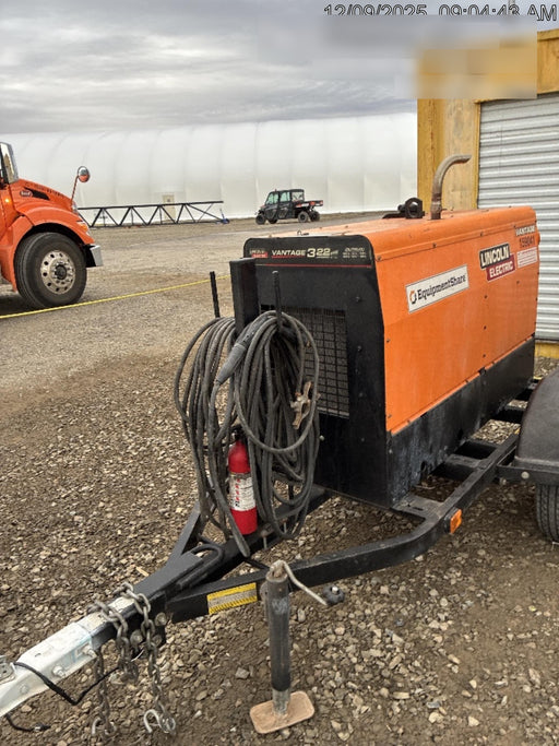 2021 Lincoln Electric Vantage 322 Vantage 322 Ready Pak 3 w/ Decals, ORANGE (includes trailer, cable rack, fender light kit) NO Telematics