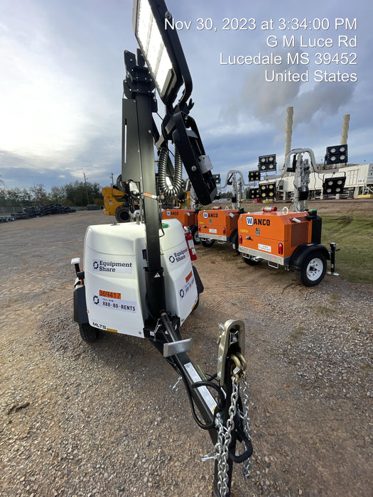 2023 Generac MLT2 Diesel, Flex Switch 120V Input, Powerzone Controller, 
(4) 320W LED Lights, 4kW Generator, 39.9 Gal Fuel Tank, 2" Ball, T3