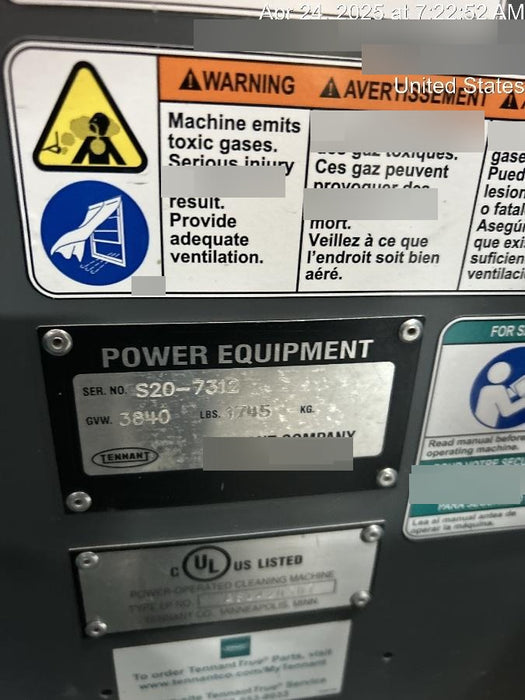 2020 TENNANT S20 LPG