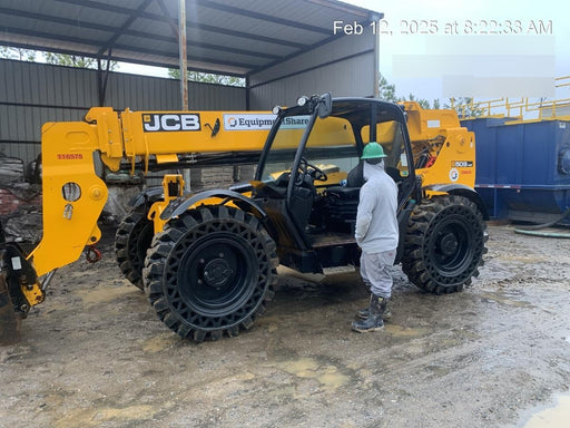2020 JCB 509-42 Canopy, Solid Tires, Work Lights, Beacon, Aux Hydraulics, Back up Alarm, Lifting Eye, ES Decals