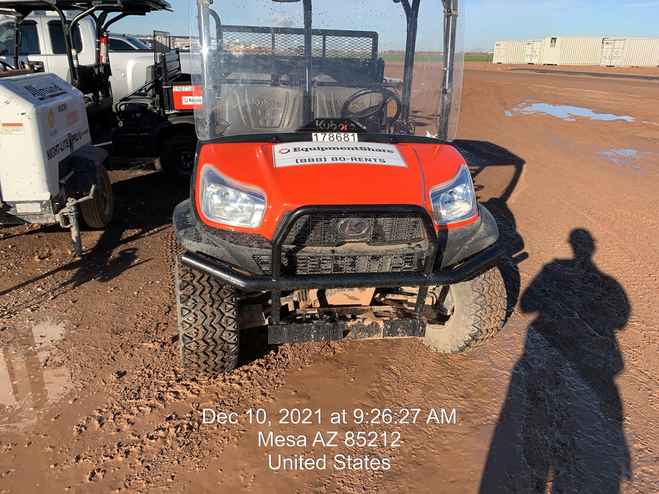 2021 Kubota RTV-X1140W-H Plastic Canopy, Windshield Acrylic Clear, LED Strobe Light, Wire Harness Kit, Back up Alarm