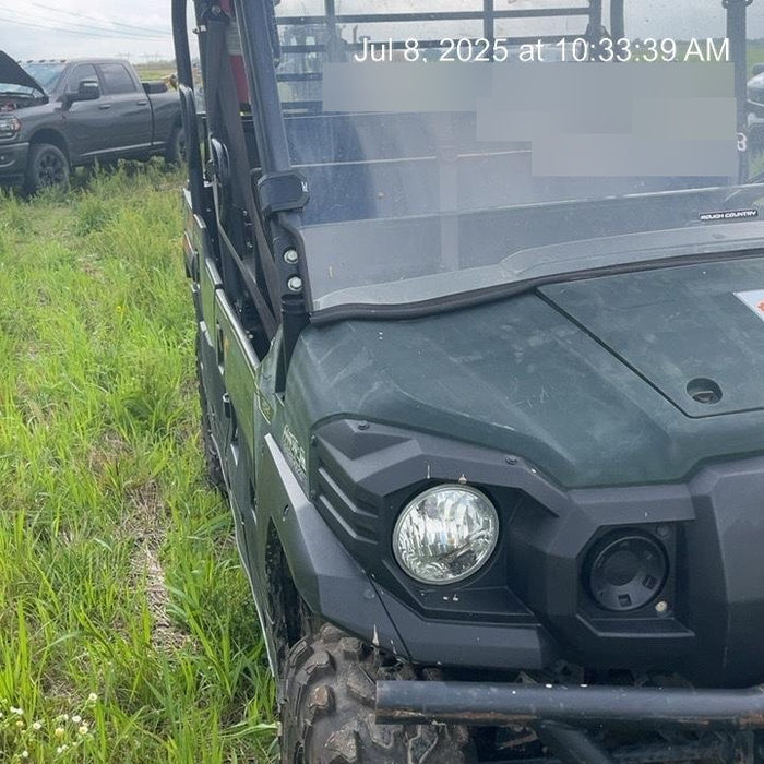 2019 Kawasaki Mule PRO-DXT Standard Options, Backup Alarm, Beacon, Plastic Hard Top, Poly Windshield, Horn Kit