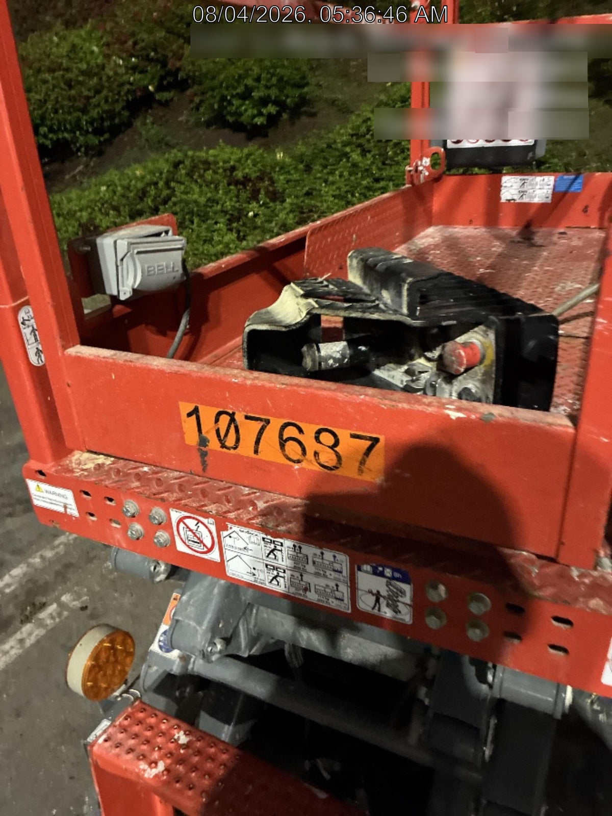 2020 Skyjack SJIII-3219 Solid NM Tires, Half height spring hinged entry gate, Dual Beacons, 800W Inverter