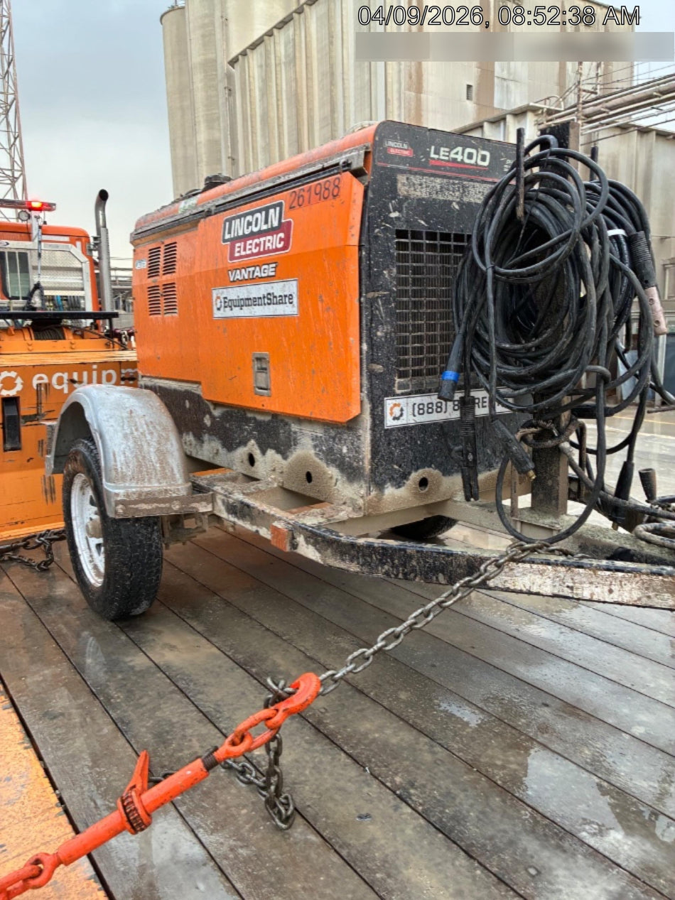 2022 Lincoln Electric LE400 Kubota V1505, Trlr, Cable Rack, Light Kit, ES Decals, T3