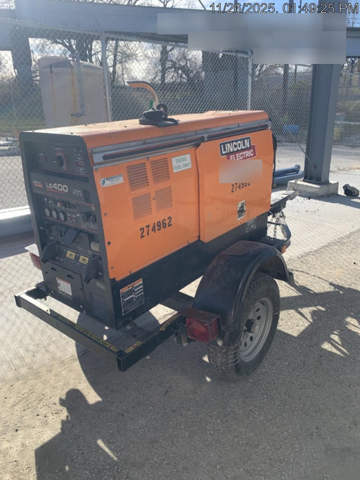 2022 Lincoln Electric LE400 Kubota V1505, Trlr, Cable Rack, Light Kit, ES Decals, T3