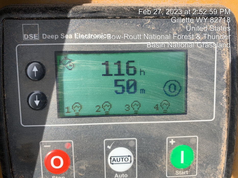 2022 Allmand NLV3GR (4) LED Light Fixture 350W, 23' Vertical Mast, 3kW Prime, Towable, ES Decals, T3