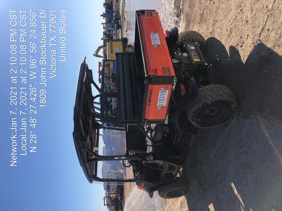2020 Kubota RTV-X1140W-H Canopy, 4-Seater, Diesel, Windshield Acrylic Clear, Strobe Light, Backup Alarm