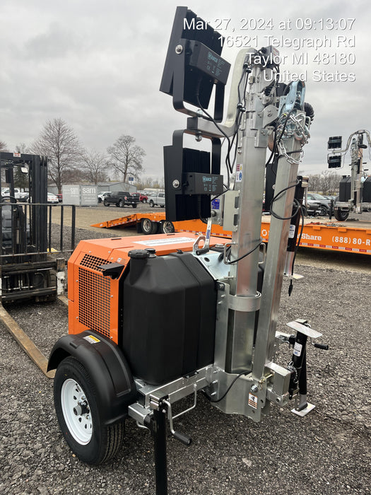 2024 Wanco WLTT-4MM4K Diesel, Deep Sea Controller, Shore Power Plug, Auto Start, (4) 350W LED Floodlights, 4kW Generator, 60 Gal Fuel Tank, 2" Ball, T3