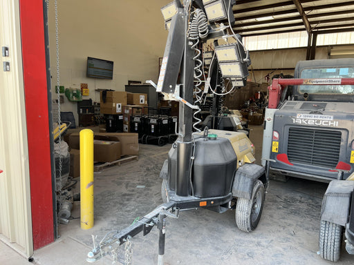 2022 Allmand NLV3GR (4) LED Light Fixture 350W, 23' Vertical Mast, 3kW Prime, Towable, ES Decals, T3