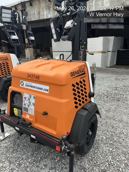 2023 Generac MLT2 Diesel, Flex Switch 120V Input, Powerzone Controller, (4) 320W LED Lights, 4kW Generator, 39.9 Gal Fuel Tank, 2" Ball, T3