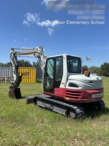 2019 Takeuchi TB290 Cab, AC, Rubber Tracks, Dozer Blade, Travel Alarm, Control Pattern Change Valve, Auxiliary Hydraulics w/18" Quick Coupler Bucket with teeth, 6.2 cu. ft. capacity/24" Quick Coupler Bucket with teeth, 8.6 cu. ft. capacity/36" Quick Coupler Bucket with teeth, 13.4 cu. ft. capacity, Quick Coupler, Hydraulic Thumb Installed