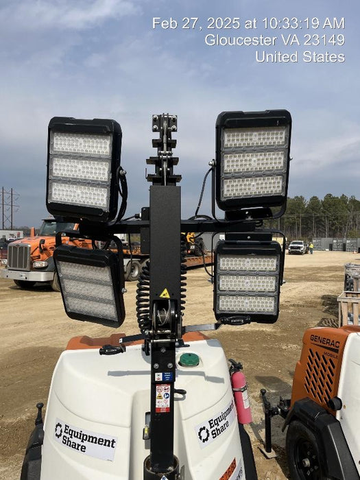 2023 Generac MLT2 Diesel, Flex Switch 120V Input, Powerzone Controller, 
(4) 320W LED Lights, 4kW Generator, 39.9 Gal Fuel Tank, 2" Ball, T3