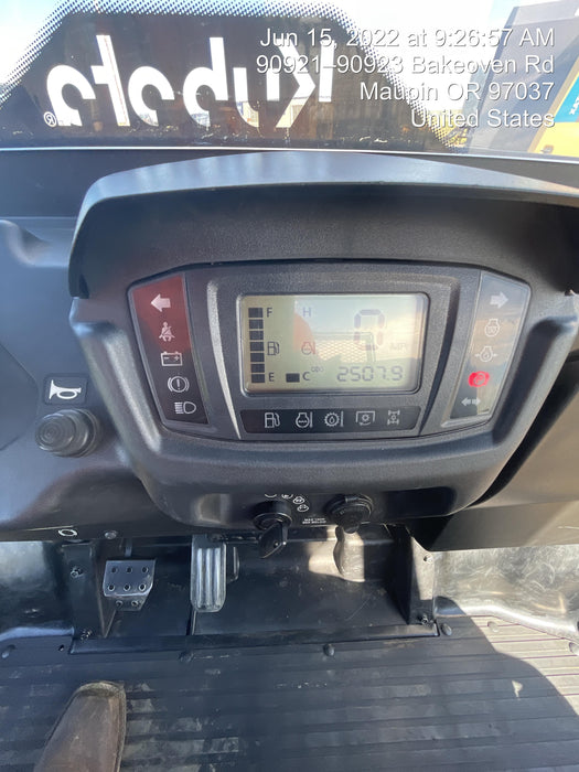 Kubota RTV-X1140W-H 4WD utility cart -LED strobe -Windshield tempered glass -Plastic canopy -Wire harness kit -Backup alarm