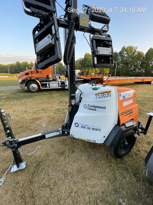 2023 Generac MLT2 Diesel, Flex Switch 120V Input, Powerzone Controller, (4) 320W LED Lights, 4kW Generator, 39.9 Gal Fuel Tank, 2" Ball, T3
