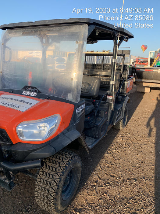 2022 Kubota RTV-X1140W-H Plastic Canopy, Windshield Acrylic Clear, LED Strobe Light, Wire Harness Kit, Back up Alarm