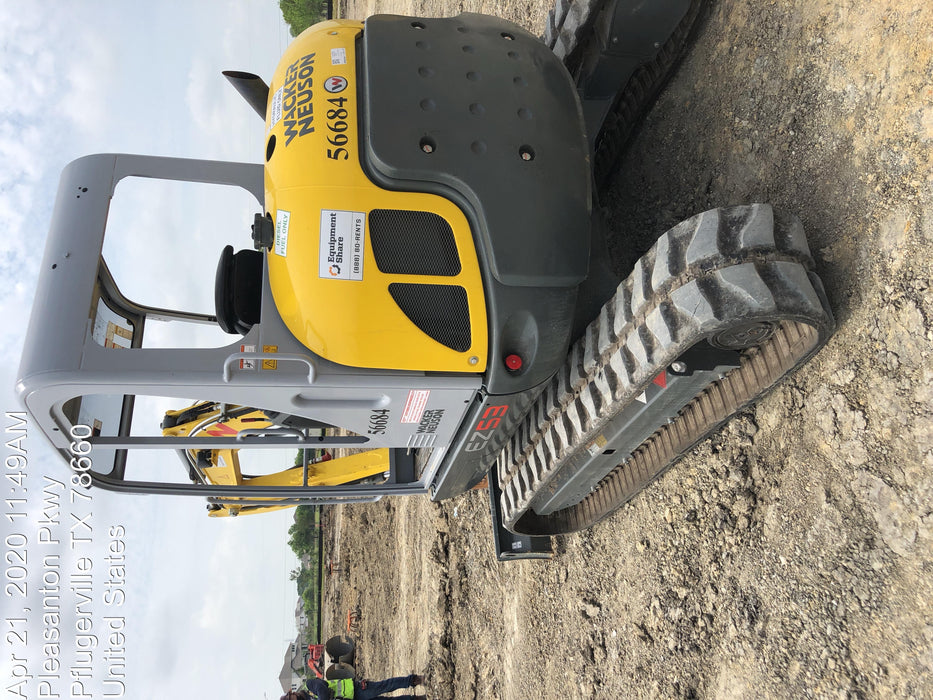2020 Wacker Neuson EZ53 MX,TRK,LGD,CNPY,PC w/QC Coupler, 12"/18"/24" HD Buckets