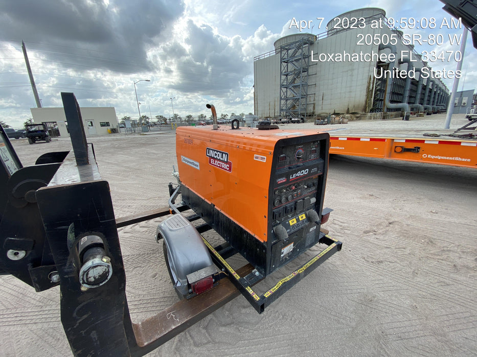 2022 Lincoln Electric LE400 Kubota V1505, Trlr, Cable Rack, Light Kit, ES Decals, T3