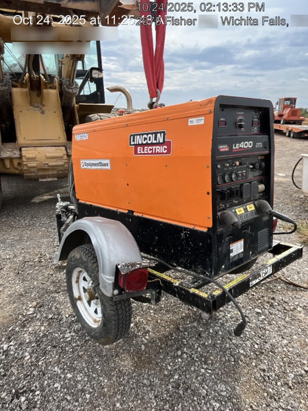 2022 Lincoln Electric LE400 Kubota V1505, Trlr, Cable Rack, Light Kit, ES Decals, T3