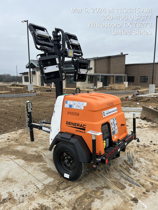 2024 Generac MLT2 Diesel, Flex Switch 120V Input, Powerzone Controller, 
(4) 320W LED Lights, 4kW Generator, 39.9 Gal Fuel Tank, 2" Ball, T3