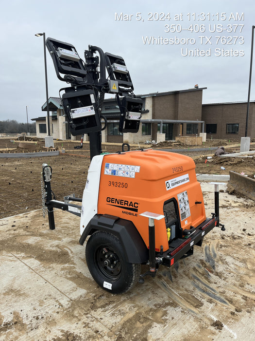 2024 Generac MLT2 Diesel, Flex Switch 120V Input, Powerzone Controller, 
(4) 320W LED Lights, 4kW Generator, 39.9 Gal Fuel Tank, 2" Ball, T3