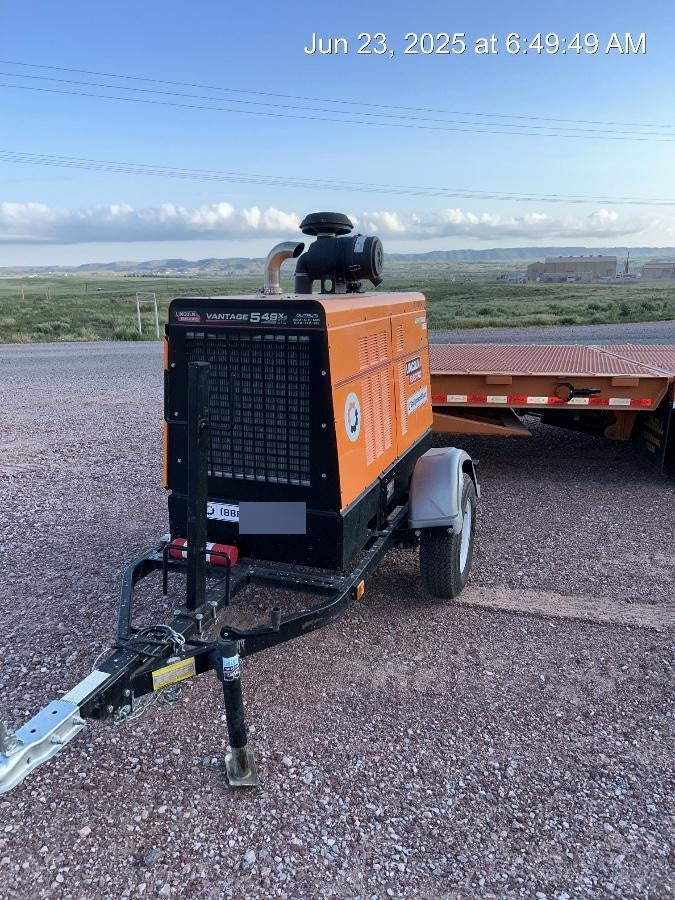 2023 Lincoln Electric Vantage 549X Crosslink Technology, Trailer Mounted, ES Decals, T3