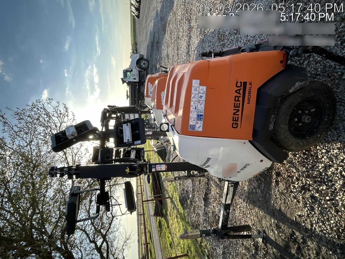 2024 Generac MLT2 Diesel, Flex Switch 120V Input, Powerzone Controller, 
(4) 320W LED Lights, 4kW Generator, 39.9 Gal Fuel Tank, 2" Ball, T3