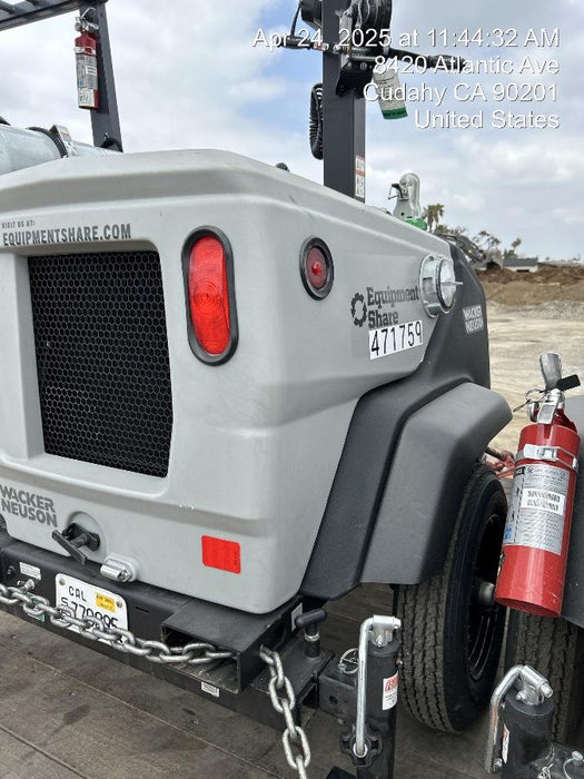 2024 Wacker Neuson LTT4 Diesel, Kohler KDW702, Deep Sea Controller, Auto Start, LED 320W, Bypass Outlet, T3