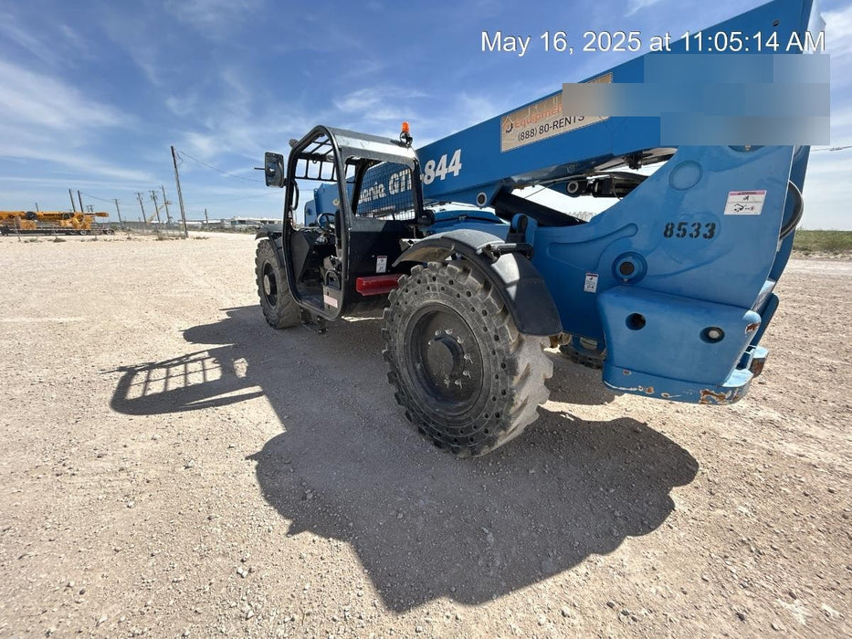 2018 Genie GTH-844 Genie GTH-844D w/Open ROPS, Solid Tires, Work Light/Beacon, 60" Carriage and Forks