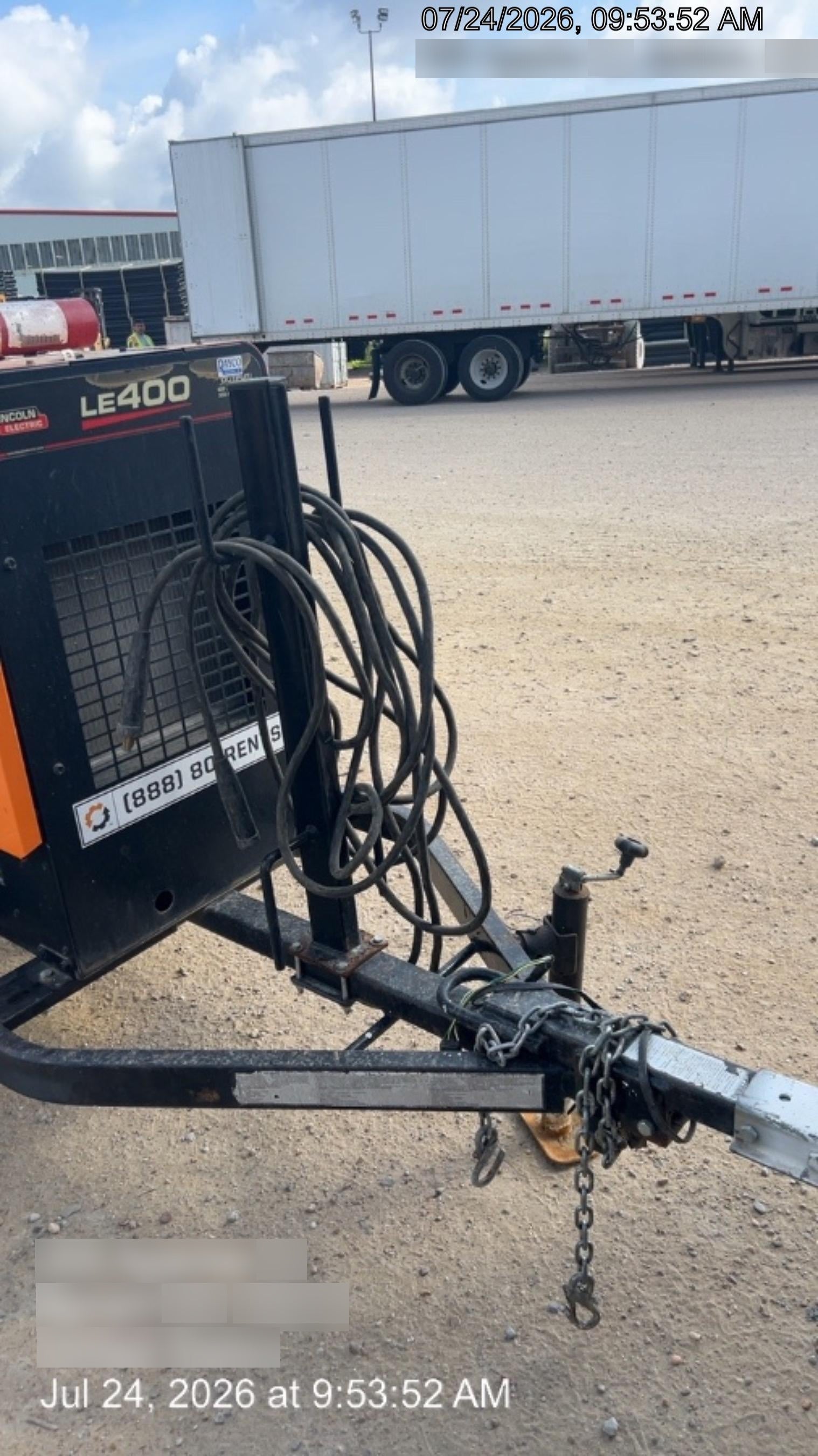 2022 Lincoln Electric LE400 Kubota V1505, Trlr, Cable Rack, Light Kit, ES Decals, T3