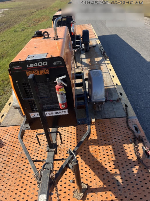 2022 Lincoln Electric LE400 Kubota V1505, Trlr, Cable Rack, Light Kit, ES Decals, T3