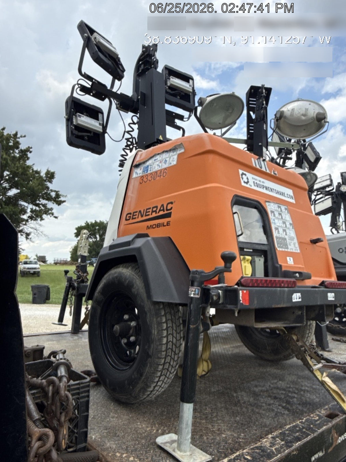 2023 Generac MLT2 Diesel, Flex Switch 120V Input, Powerzone Controller, (4) 320W LED Lights, 4kW Generator, 39.9 Gal Fuel Tank, 2" Ball, T3