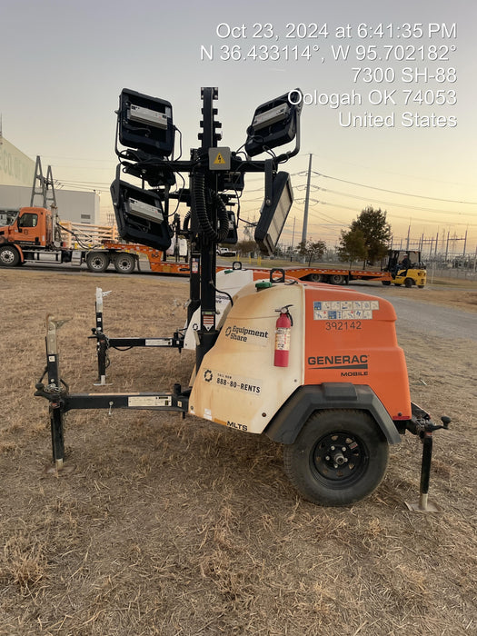 2024 Generac MLT2 Diesel, Flex Switch 120V Input, Powerzone Controller, 
(4) 320W LED Lights, 4kW Generator, 39.9 Gal Fuel Tank, 2" Ball, T3