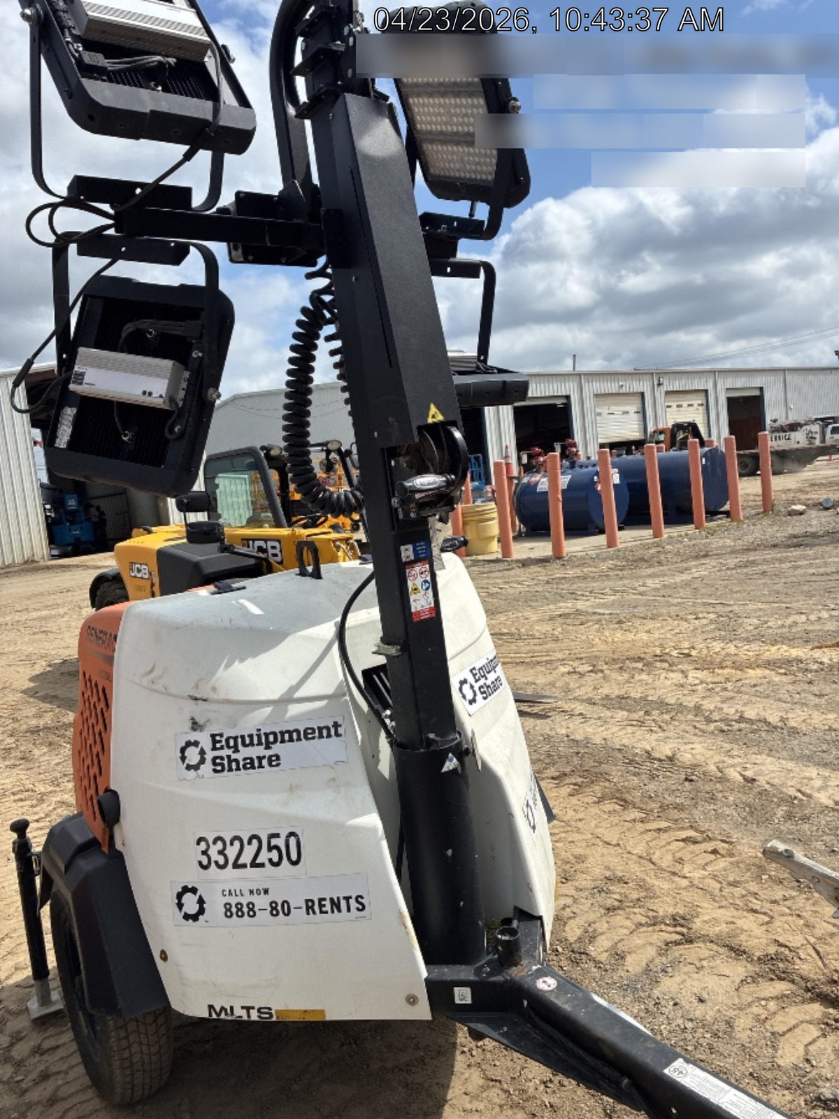 2023 Generac MLT2 Diesel, Flex Switch 120V Input, Powerzone Controller, (4) 320W LED Lights, 4kW Generator, 39.9 Gal Fuel Tank, 2" Ball, T3