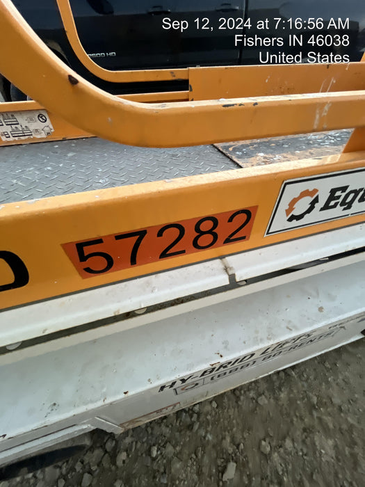 Custom Equipment HB-1430 Hy-Brid Scissor Lift
Platform capacity up to 670 lbs
Working height up to 20 ft
Weighs under 1,700 lbs
Non-marking wheels