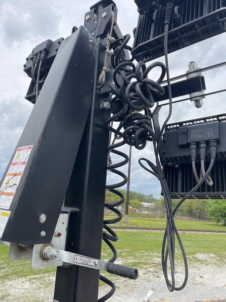 2021 Allmand NLV3GR (4) LED Light Fixture 350W, 23' Vertical Mast, 3kW Prime, Towable, Deep Sea L401, Leveling Jacks, Yanmar T4F 5.8hp