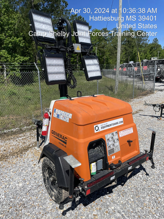 2023 Generac MLT2 Diesel, Flex Switch 120V Input, Powerzone Controller, 
(4) 320W LED Lights, 4kW Generator, 39.9 Gal Fuel Tank, 2" Ball, T3