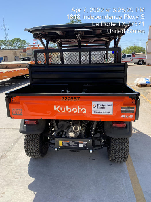 2022 Kubota RTV-X1140W-H Plastic Canopy, Windshield Acrylic Clear, LED Strobe Light, Wire Harness Kit, Back up Alarm