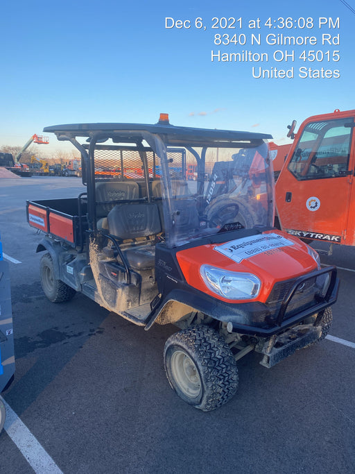2022 Kubota RTV-X1140W-H Plastic Canopy, Windshield Acrylic Clear, LED Strobe Light, Wire Harness Kit, Back up Alarm