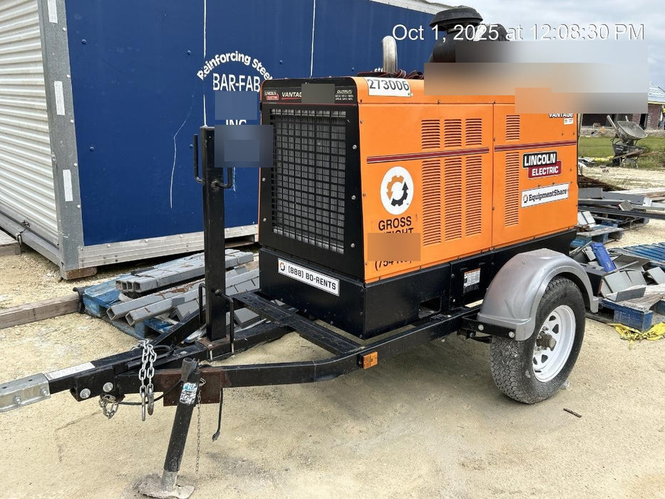 2022 Lincoln Electric Vantage 549X Crosslink Technology, Trailer Mounted, ES Decals, T3