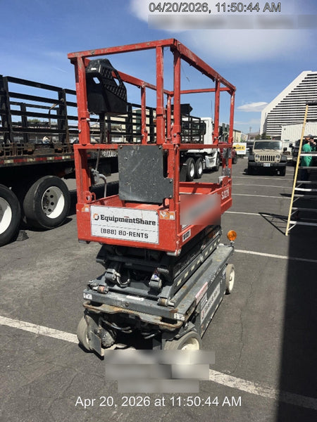 2020 Skyjack SJIII-3219 Solid NM Tires, Half height spring hinged entry gate, Dual Beacons, 800W Inverter
