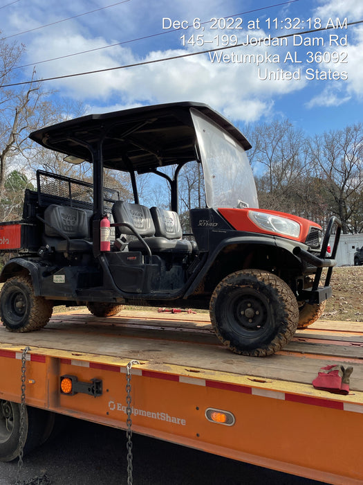 2021 Kubota RTV-X1140W-H Plastic Canopy, Windshield Acrylic Clear, LED Strobe Light, Wire Harness Kit, Back up Alarm