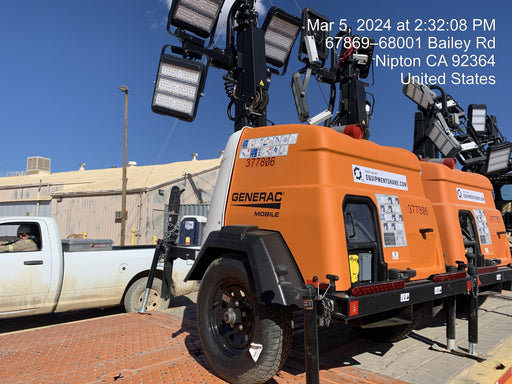 2023 Generac MLT2 Diesel, Flex Switch 120V Input, Powerzone Controller, 
(4) 320W LED Lights, 4kW Generator, 39.9 Gal Fuel Tank, 2" Ball, T3