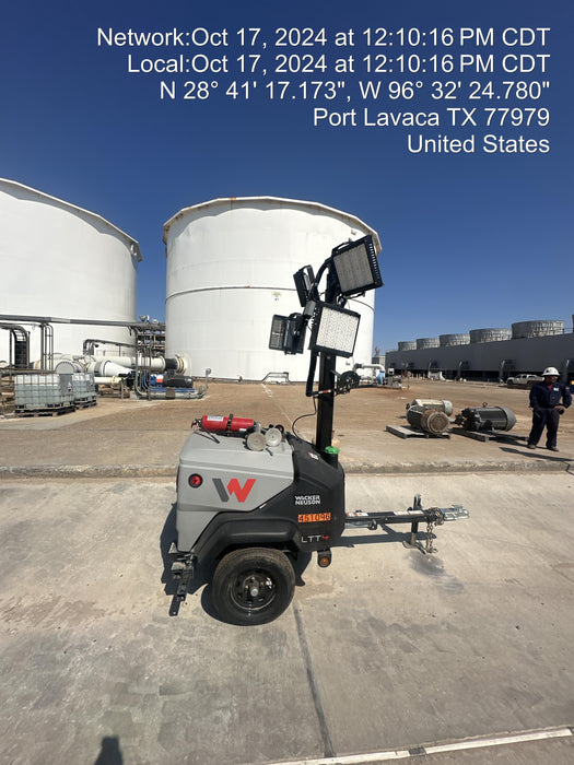 2024 Wacker Neuson LTT4 Diesel, Kohler KDW702, Deep Sea Controller, Auto Start, LED 320W, Bypass Outlet, T3