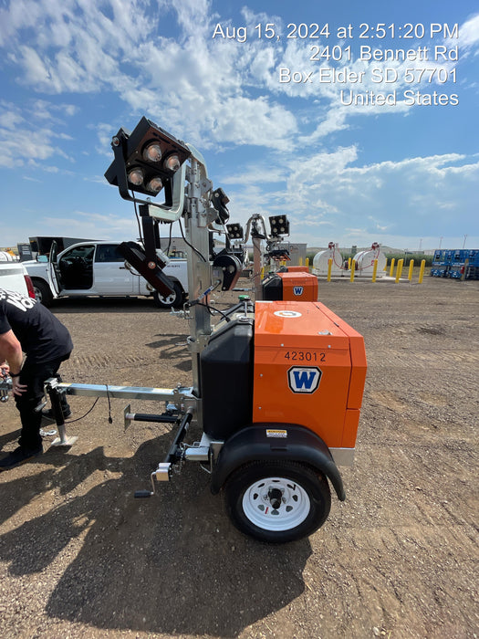 2024 Wanco WLTT-4MM4K Diesel, Deep Sea Controller, Shore Power Plug, Auto Start, (4) 350W LED Floodlights, 4kW Generator, 60 Gal Fuel Tank, 2" Ball, T3