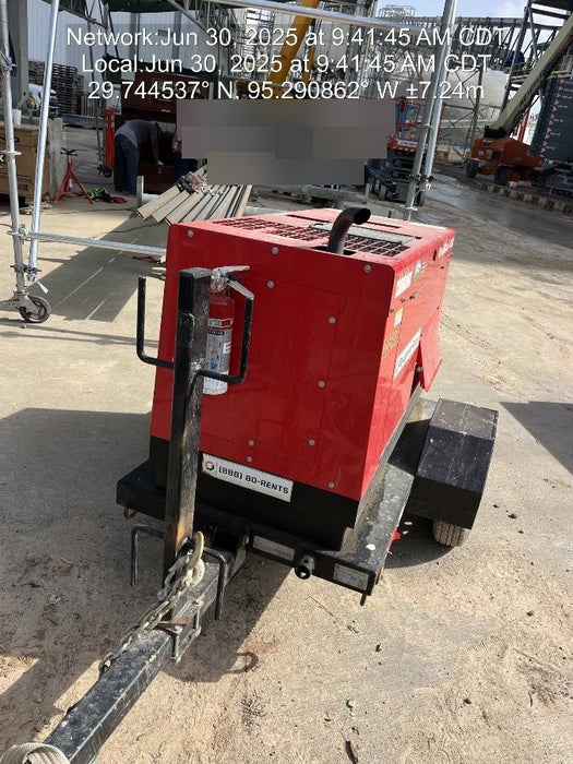 2022 Shindaiwa DGW400MDL Kubota D902 Engine, 23 HP, Dual Op Welder, Wire, Arc, Droop Stick, Tig, and CC Stick Functionality, Simulphase, 3 Phase and 1 Phase Gen Output, Single Axle NB Trlr, Slr Trckl Chrg 12V 12W, Fire Ext