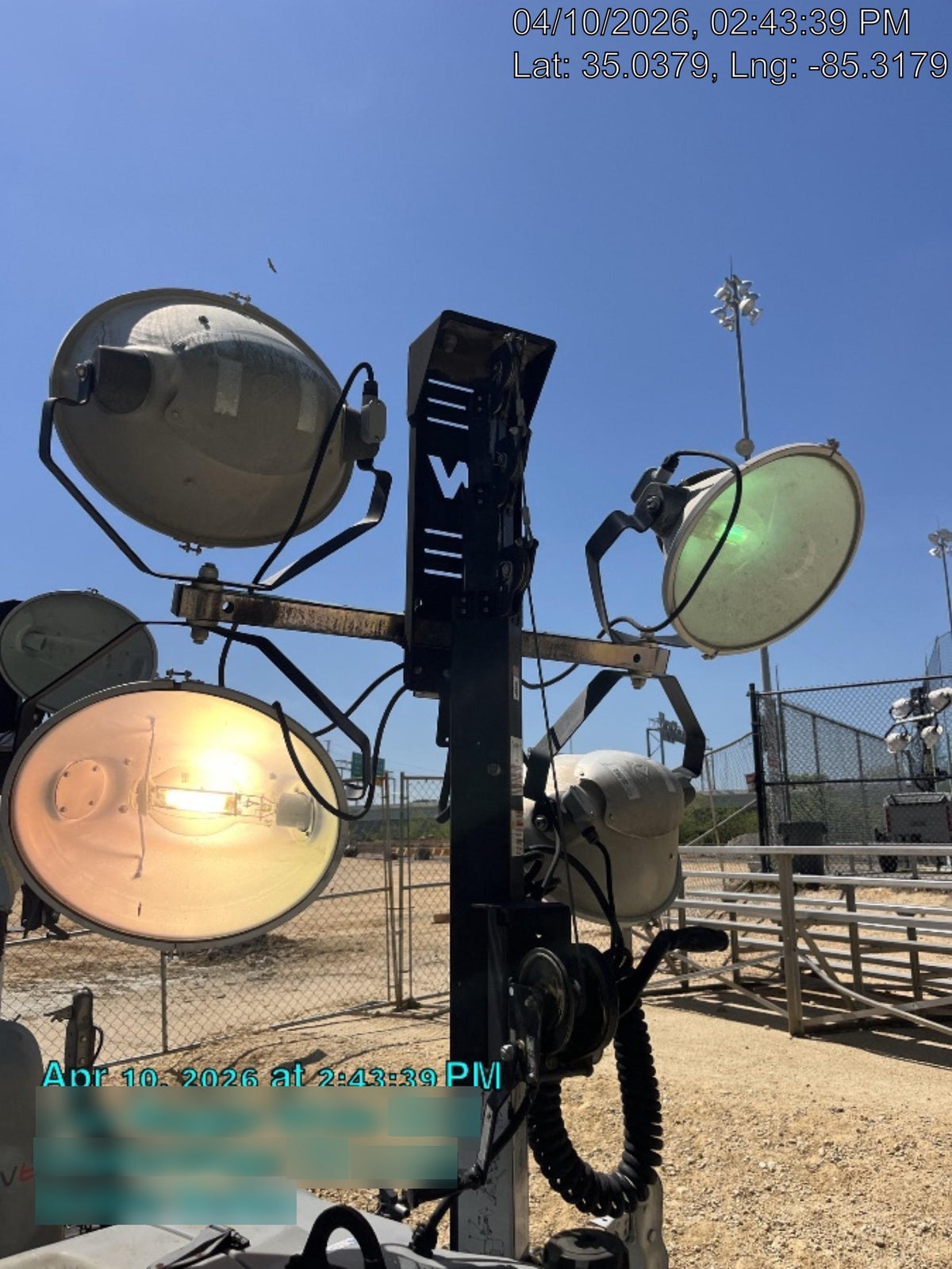2019 Wacker Neuson LTV6L-MH Wacker Neuson LTV6L Mobile Light Tower w/Fuel Level Sensor Installed